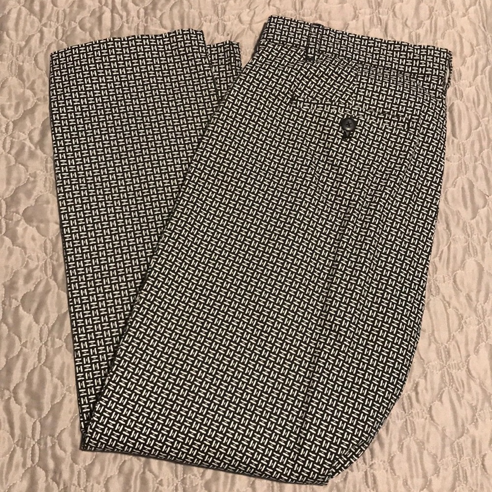 Black and White Patterned Khakis